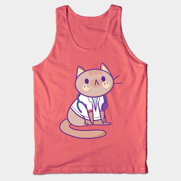 Doctor Cat Tank Top by TaylorRoss1